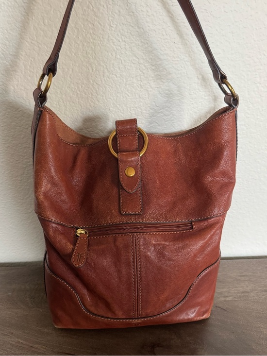 Frye Handbags - Frye Brown Leather Hobo Shoulder Bag Purse